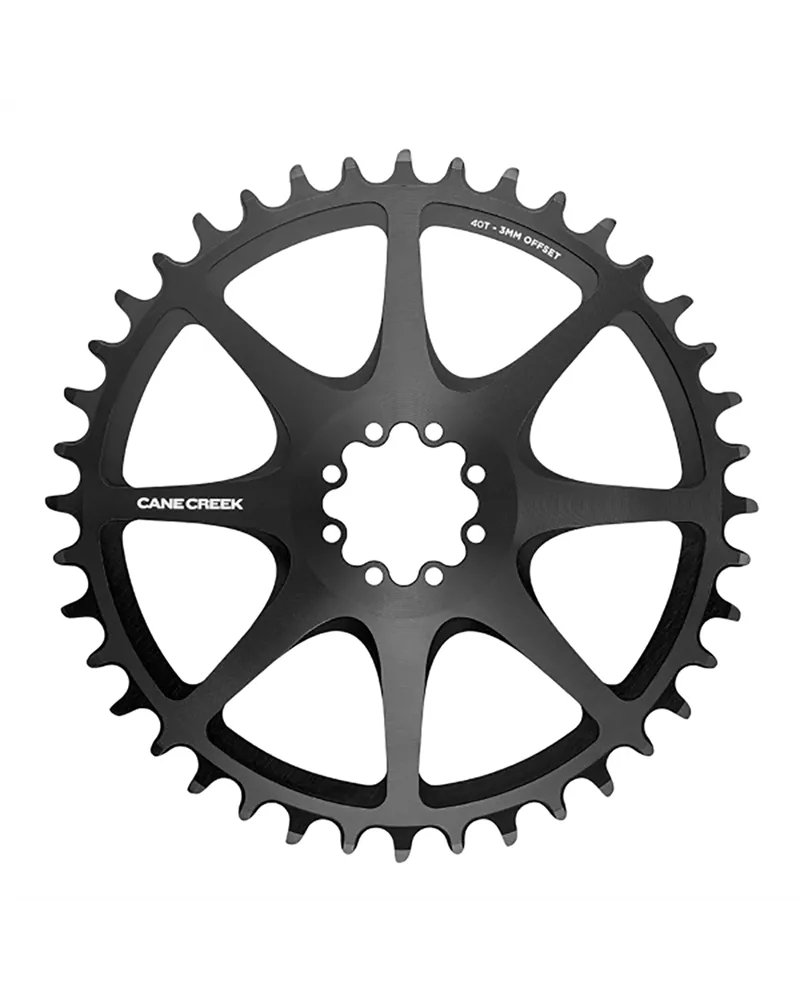 Cane Creek Corona Sram T-Type 8-Bolt Direct Mount 1X12V - 38 D, Nera, 3 mm Offset
