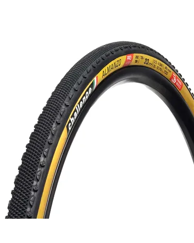 Challenge Handmade Tyre Almanzo Pro - 700X33, 260 TPI, Tan
