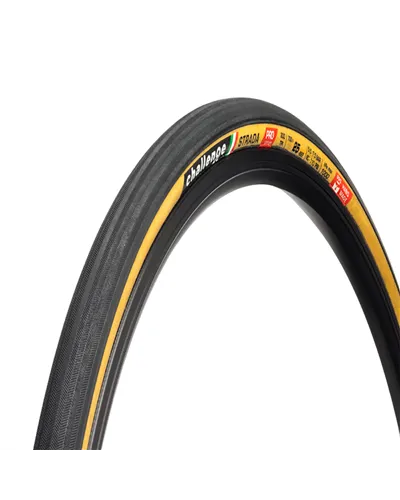 Challenge Handmade Tyre Strada Pro - 700X25, Smart, 300 TPI, TLR, Tan