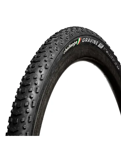 Challenge Tyre TLR Handmade Gravine XP - 700X40, 260 TPI, TLR, Black