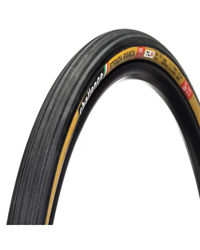 Challenge Handmade Tyre TLR Strada Bianca Pro - 700X33, Smartplus,260 TPI, TLR, Tan
