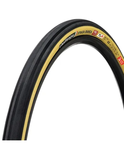 Challenge Handmade Tyre TLR Strada Bianca Pro - 700X45, Smartplus,260 TPI, TLR, Tan