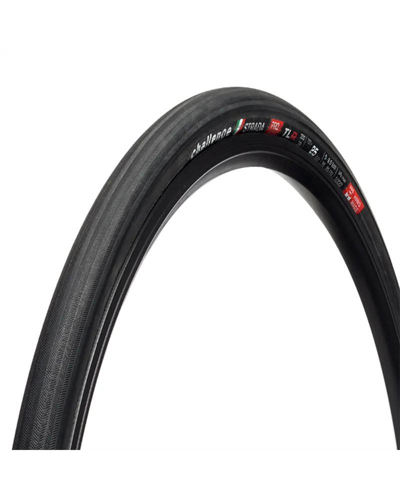 Challenge Copertone TLR Handmade Strada Pro - 700X25, Smart, 300 TPI, TLR, Nero