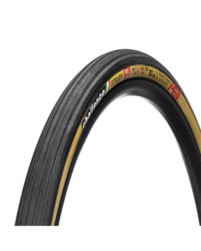 Challenge Handmade Tyre TLR Strada Pro - 700X30, Smart, 300 TPI, TLR, Tan