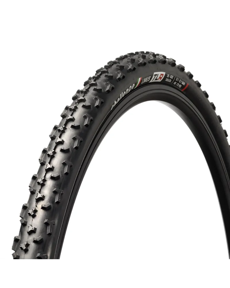 Challenge Copertone TLR Vulcanizzato Limus Race Ciclocross - 700X33, 120TPI, Nylon, TLR, Nero