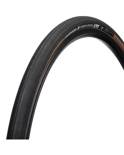 Challenge Vulcanized Tyre TLR Strada Bianca Race - 700X30, 120TPI, Nylon, TLR, Black/Brown