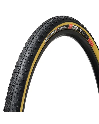 Challenge Handmade Tubular Tubeless Getaway Pro - 700X36, Smartplus, 260 TPI Latex, Tan