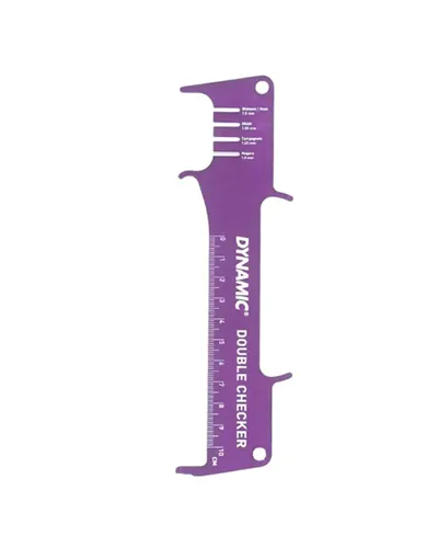 Dynamic Bike Care Chain Wear Indicator Double Checker - Purple