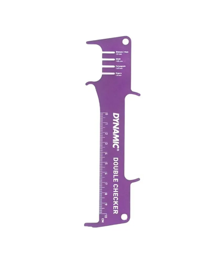 Dynamic Bike Care Chain Wear Indicator Double Checker - Purple