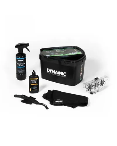Dynamic Bike Care 5-Pieces Drivetrain Cleaning KIT - Chain Care Box Premium
