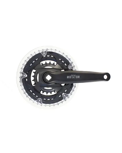 Easy Crankset MTB Steel - 42X34X24T, 170 mm, Black