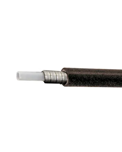 Easy Roll Brake Cable Housing Flat Strand Wire Coiled with Pvc Insert - Black, 50 M