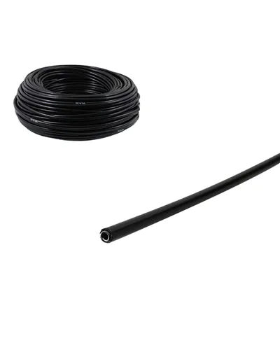 Easy Roll Brake Cable Housing Round Strand Wire Coiled - Black, 50 M