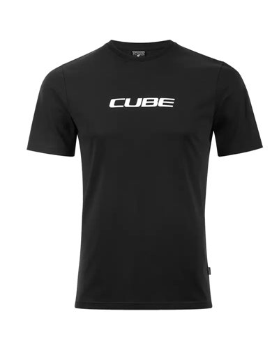 Cube Classic Logo Maglia Maniche Corte Uomo, Nero