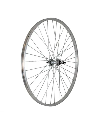 Easy Ruota Posteriore a Filetto City 28X5/8 - Perno 3/8, Sfere, Mozzo Acciaio 7/8 V, Cerchio Alu (Dadi non Inclusi)