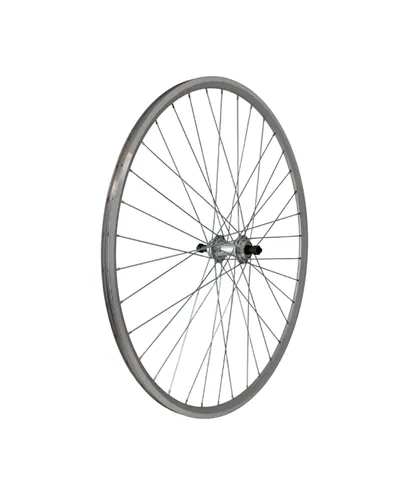 Easy Rear Wheel Threaded Road 28 - QR, Cup and Cone, Alu Hub Threaded 7/8S Silver, Alu Rim Silver