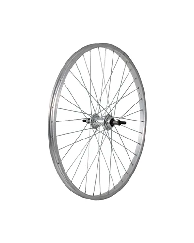 Easy Ruota Posteriore a Filetto MTB/Touring 24X1,75 - Perno 3/8, Cuscinetto, Mozzo Alu 6/7V, Cerchio Alu (Dadi non Inclusi)