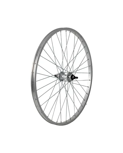Easy Ruota Posteriore a Filetto MTB/Touring 24X1,75 - QR, Cuscinetto, Mozzo Alu 1V, Cerchio Alu