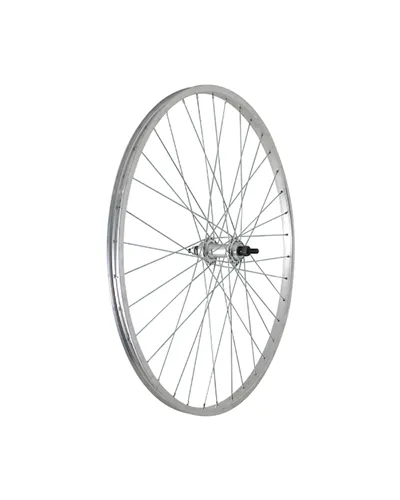 Easy Ruota Posteriore a Filetto MTB 26X1.75 - Perno 3/8, Cuscinetto, Mozzo Alu 1V, Cerchio Alu (Dadi non Inclusi)