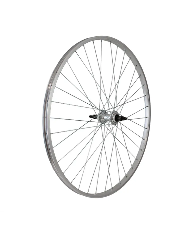 Easy Ruota Posteriore a Filetto Touring Olanda 26X3/8 - Perno 3/8, Cuscinetti, Mozzo Alu 7V, Cerchio Alu (Dadi non Inclusi)