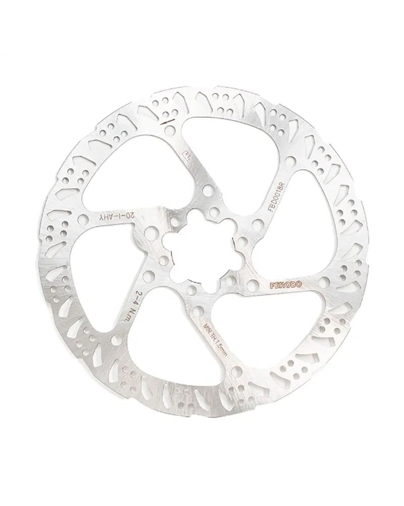 Ferodo Disco 6 Fori Off-Road Spessore 2 mm - 180 mm, Argento