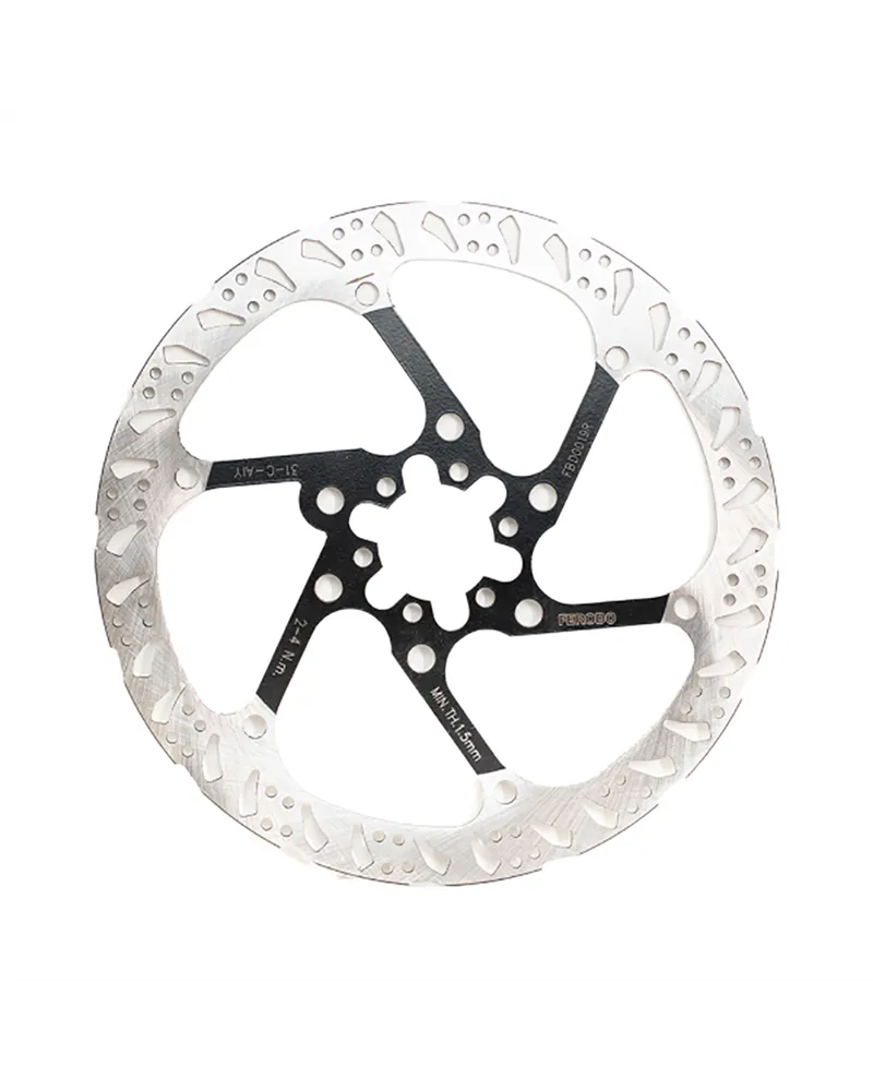 Ferodo Disc Rotor 6-bolts Off-Road Thickness 2 mm - 203 mm, Silver & Black