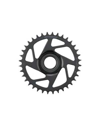 FSA Chainring D10 Rounded BCD 64 mm 4-Bolts 2X/3X 10S - 24 T Black, Wc060