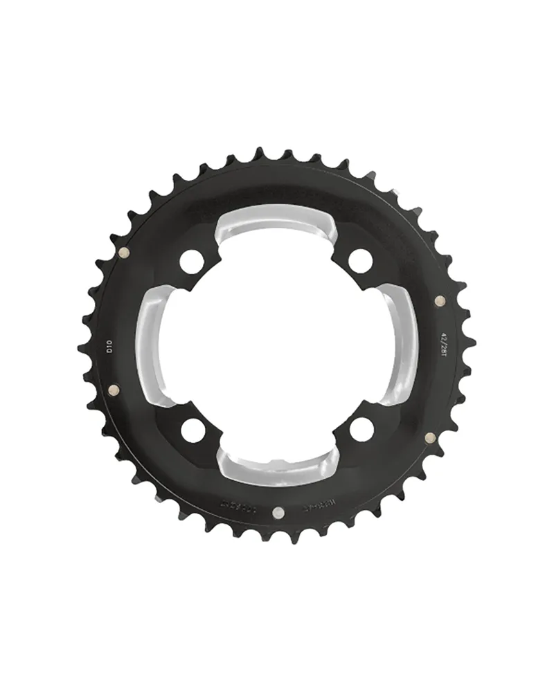 FSA Chainring e-Bike BCD 104 mm 4-Bolts Yamaha 2 X 10S - 48 T Black, WB362