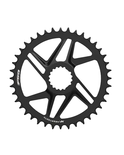 FSA Chainring Omega AGX Megatooth Direct Mount 2 X 11S with Bolts - 46X30 T Black, WA740+WB025