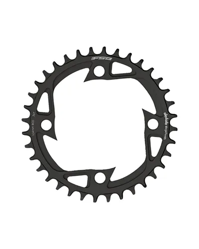 FSA Chainring V-Shape Megatooth BCD 104 mm 4-Bolts 1 X 11S - 34 T Black, WB446