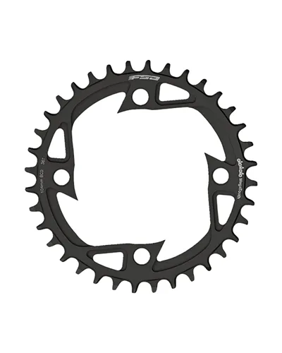 FSA Chainring V-Shape Megatooth BCD 104 mm 4-Bolts 1 X 11S - 42 T Black, WB467