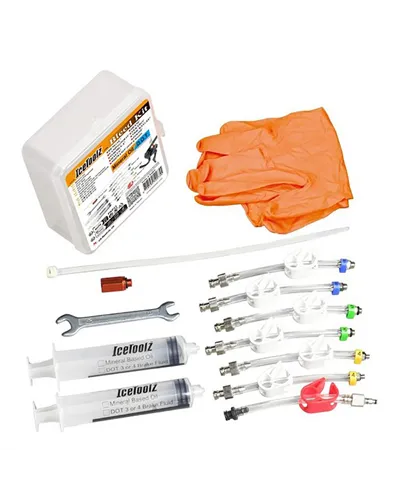 IceToolz New Bleed Kit Disc Brake My25 Compatibile Shimano Road/Sram Bleeding Edge 