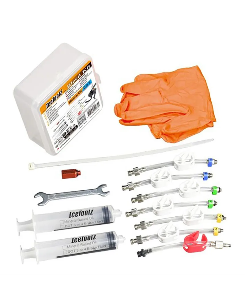 IceToolz Kit Universale di Spurgo per Freni a Disco My25 Shimano Road/Sram Bleeding Edge