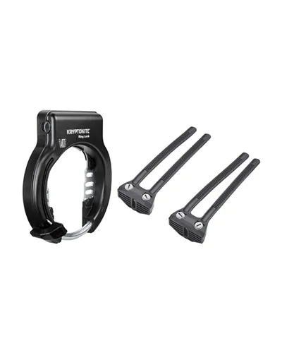 Kryptonite Ring Lock with Flexible Mount - Black