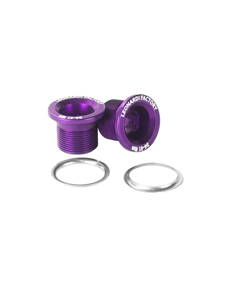 Leonardi Racing Coppia Bulloni Pedivelle Capo - Viola