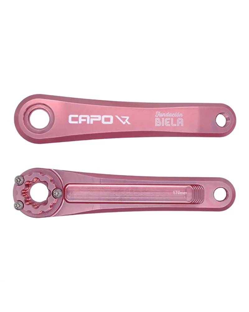 Leonardi Racing Capo 3 Crank Pink - 165 mm (without: Axle, Bolts and Lockring)