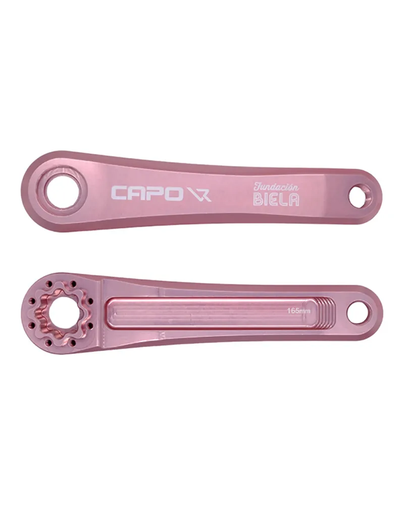 Leonardi Racing Capo 8 Crank Pink - 165 mm (without: Axle, Bolts and Lockring)