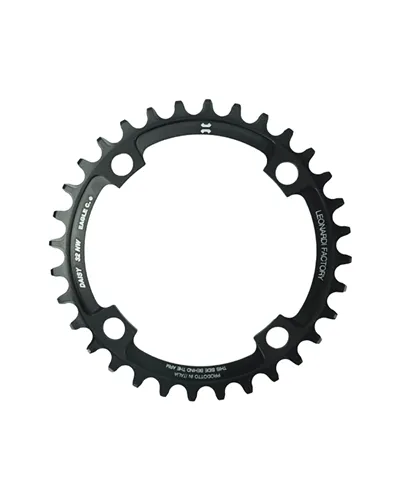 Leonardi Racing Chainring Daisy BCD 104 4 Holes 1X 11/12V - 34 T Black