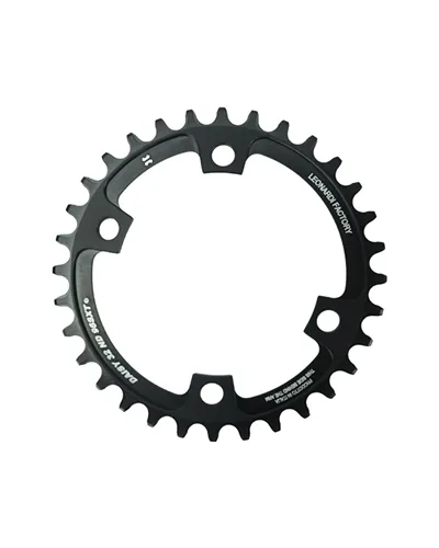 Leonardi Racing Chainring Daisy BCD 96 Asymmetric 4 Holes 1X 11/12V - 30 T Black