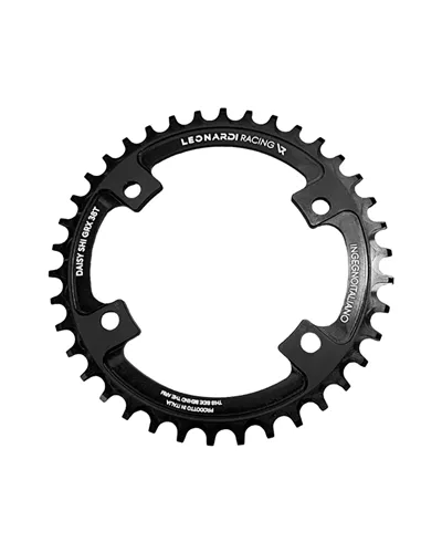 Leonardi Racing Chainring Daisy Shimano GRX BCD 110 4 Holes 1X 11/12V - 38 T Black