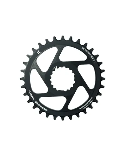 Leonardi Racing Corona Gecko Cannondale Direct Mount 1X 11/12V Offset 2 mm - 32 D, Nero
