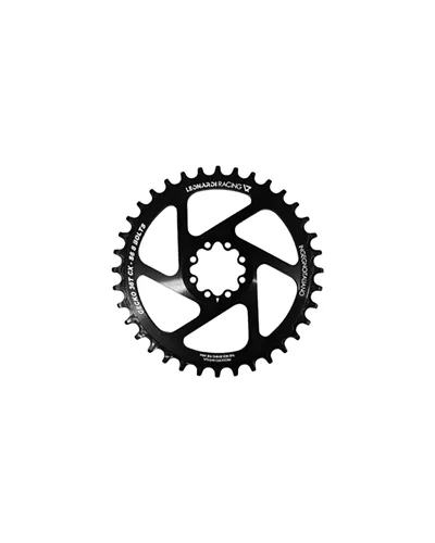 Leonardi Racing Chainring Gecko CX/Gravel Sram 8 Holes 1X 11/12V - 36 T Black