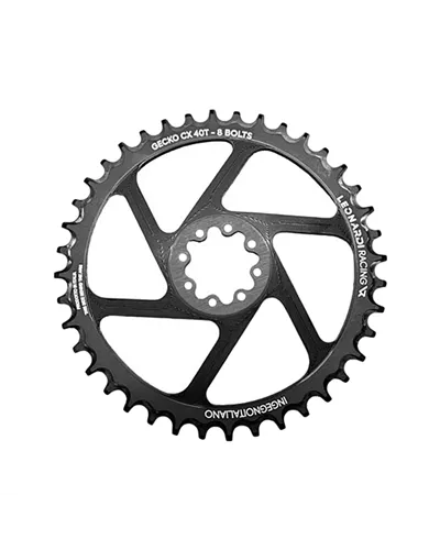 Leonardi Racing Chainring Gecko CX/Gravel Sram 8 Holes 1X 11/12V - 40 T Black
