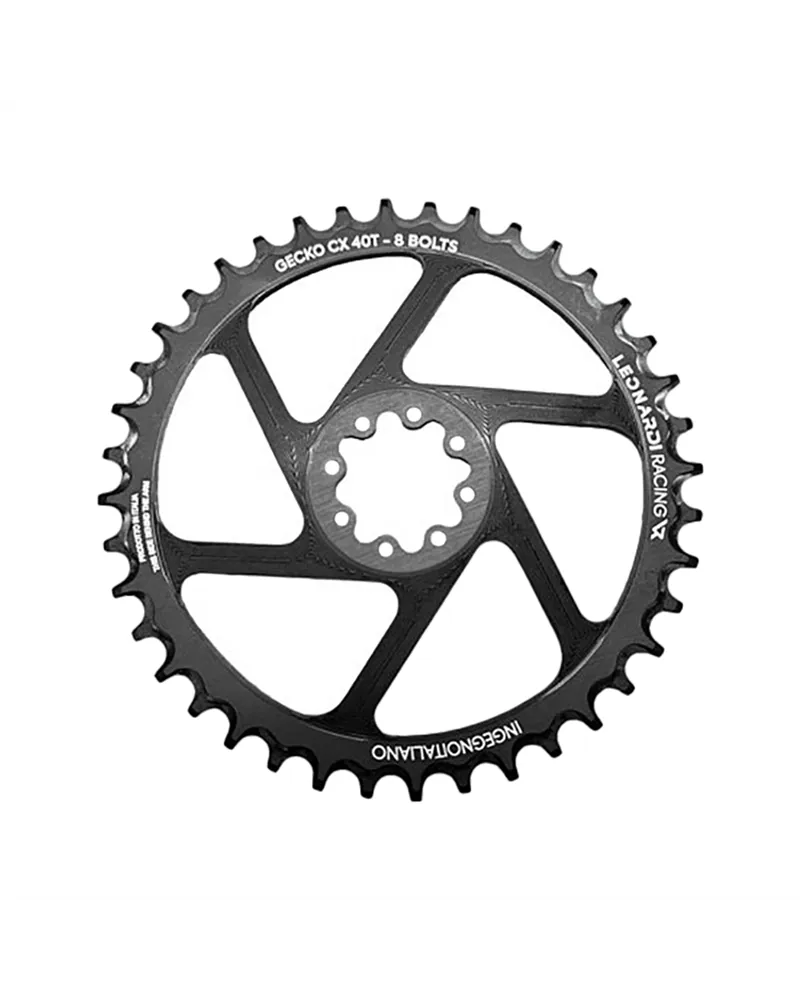 Leonardi Racing Corona Gecko CX/Gravel Sram 8 Fori 1X 11/12V - 40 D, Nero
