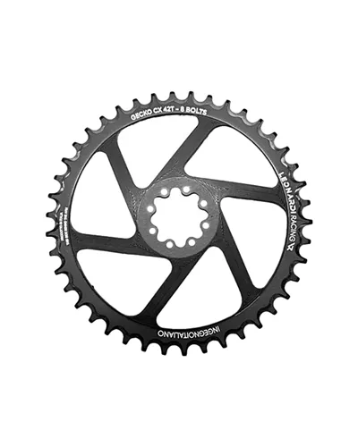 Leonardi Racing Chainring Gecko CX/Gravel Sram 8 Holes 1X 11/12V - 42 T Black