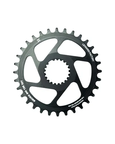 Leonardi Racing Chainring Gecko Shimano Direct Mount 1X 12V - 34 T Black