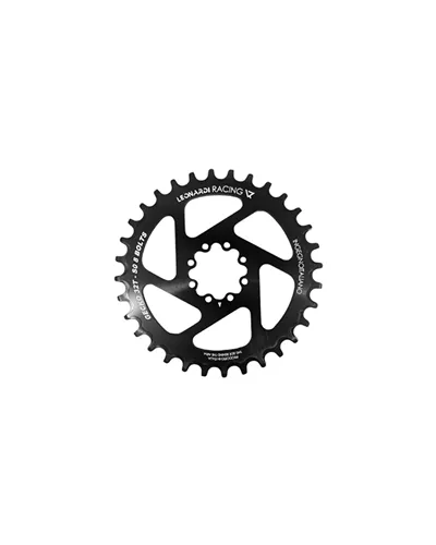 Leonardi Racing Chainring Gecko Sram 8 Holes 1X 11/12V Offset 0 mm - 32 T Black
