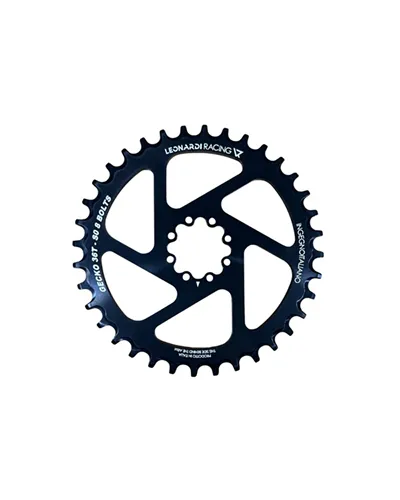 Leonardi Racing Corona Gecko Sram 8 Fori 1X 11/12V Offset 0 mm - 36 D, Nero