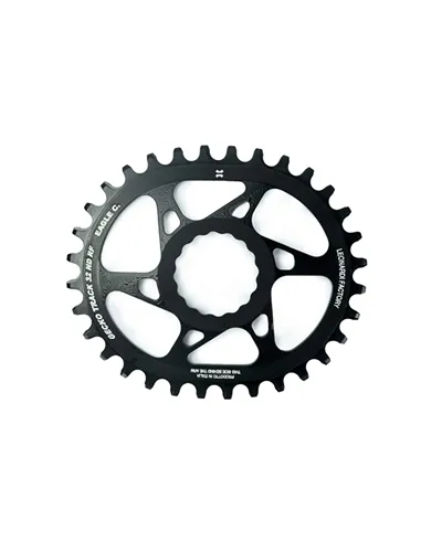Leonardi Racing Cannondale Gecko Track Oval Chainring - Offset 6, 32 T Black