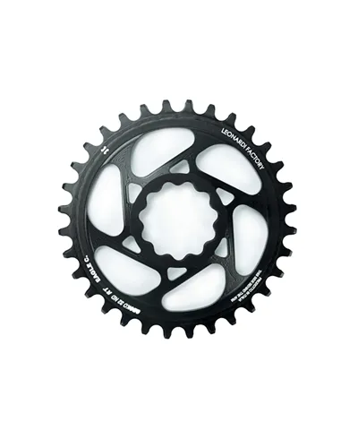 Leonardi Racing Round Chainring Gecko Rotor Rex - 28 T Black